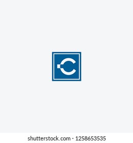 letter c logo design vector