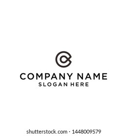letter c logo design vector illustration template