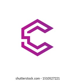Letter C  Logo design vector template. eps 10