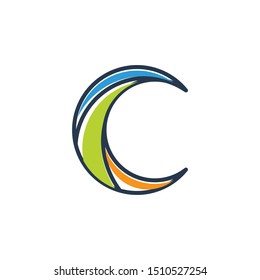 Letter C  Logo design vector template. eps 10