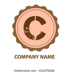 letter C logo design vector icon template