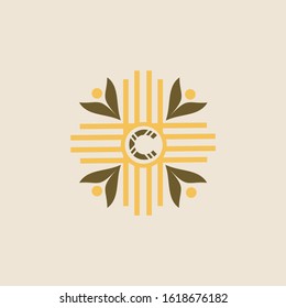 letter c logo design vector icon
