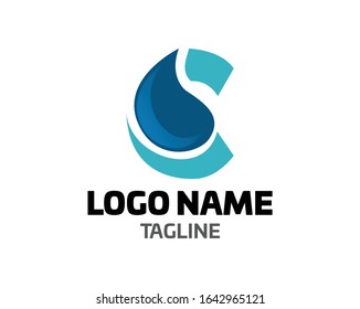 Letter C logo design vector shape