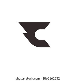 vector de diseño del logotipo de letra C