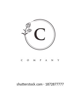 letter C logo design vector