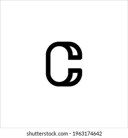 letter C logo design vector sign