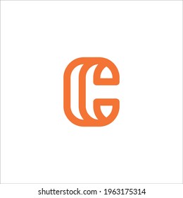 letter C logo design vector sign