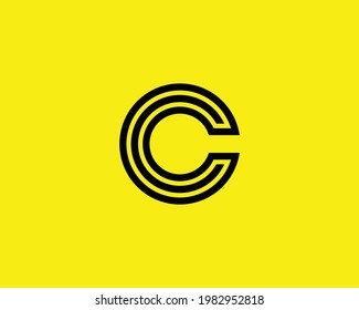 plantilla de vector de diseño de logotipo de letra C