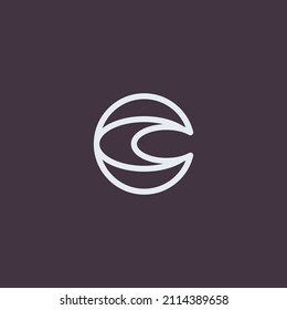 Letter C logo design vector template. Unique modern creative elegant logotype