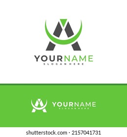 Letter A C logo design vector, Creative A C logo concepts template illustration.