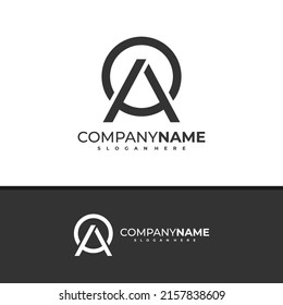 Letter C A logo design vector, Creative C A logo concepts template illustration.