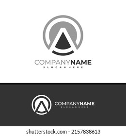 Letter C A logo design vector, Creative C A logo concepts template illustration.