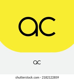 Letter A and C logo design vector template