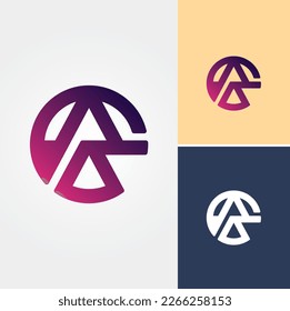 Letter C and A Logo Design Vector