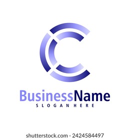 Buchstabe C Logo Design Vektor. Vorlage für Creative Initial C-Logo-Konzepte