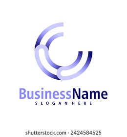 Letter C logo design vector. Creative Initial C logo concepts template