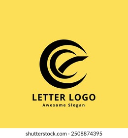 Letter C logo. C letter design vector