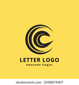 Letter C logo. C letter design vector