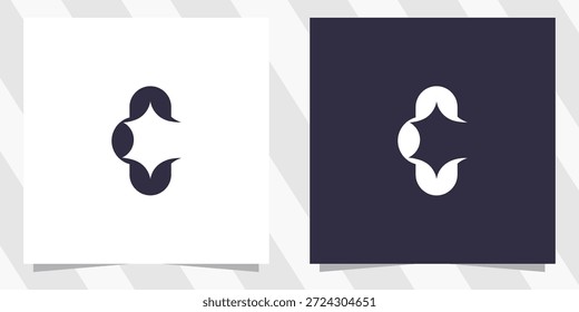 Vector de diseño de logotipo de letra C