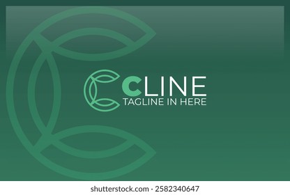 Letter C logo is formed with simple and modern lines