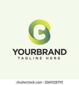 Letter c logo gradient icon design template elements