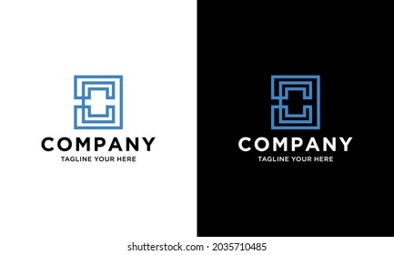  logotipo de letra C monograma de hipster, emblema de diseño gráfico para tarjeta de visita, identidad de tienda de estilo de línea creativa idea