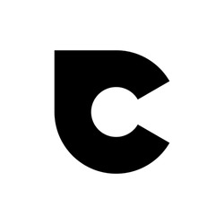 Letter C logo. Icon design. Template elements. Geometric abstract logos