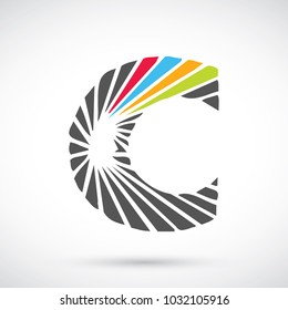 Letter C logo icon design template elements