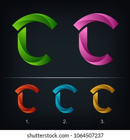 Letter C logo icon design template elements, Vector illustration
