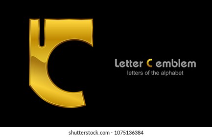 Letter C logo icon design template elements, Letters of the alphabet, Vector illustration