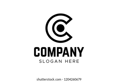 Letter C logo icon design. Minimalism C logotype