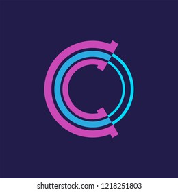 Letter C logo. Icon design. Template elements - vector sign