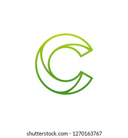 Letter C logo icon design template elements, Initial C logo design concept - Vector