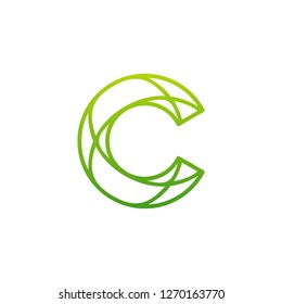 Letter C logo icon design template elements, Initial C logo design concept - Vector