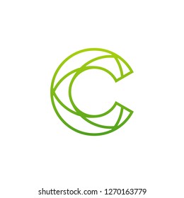 Letter C logo icon design template elements, Initial C logo design concept - Vector