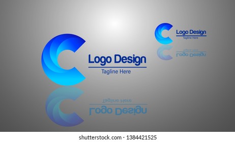 Letter C logo icon design template elements. Vector color sign