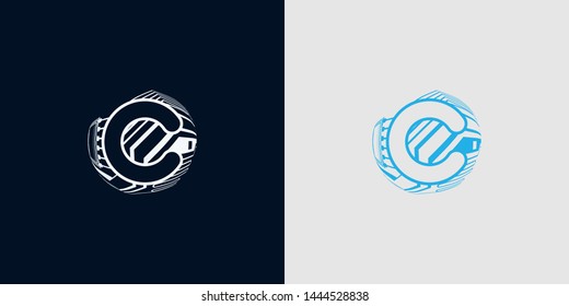 Letter C logo icon design template elements