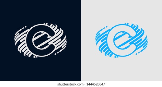 Letter C logo icon design template elements