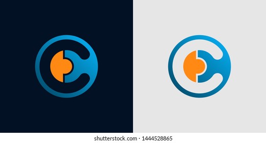Letter C logo icon design template elements
