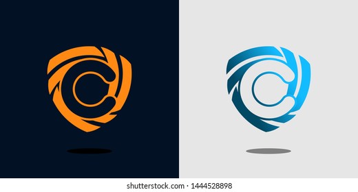Letter C logo icon design template elements
