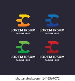 Letter C logo icon design template elements - vector sign.