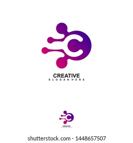 Letter C logo icon design template elements