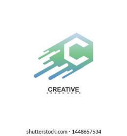 Letter C logo icon design template elements