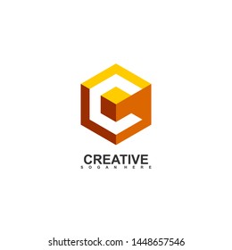 Letter C logo icon design template elements