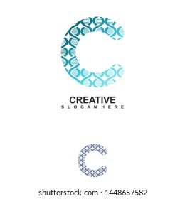 Letter C logo icon design template elements