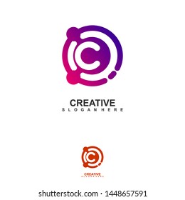 Letter C logo icon design template elements