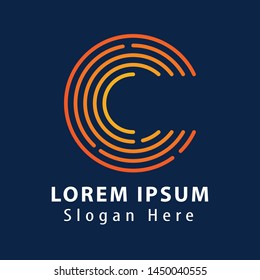 Letter C logo icon design template elements