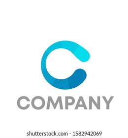 Letter C logo icon design template sign