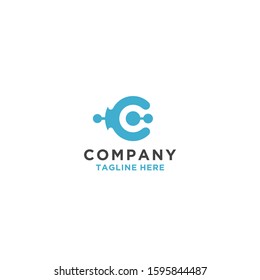 Letter C logo icon design vector template elements.