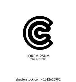 Letter C Logo Icon Design Template Elements, Vector Illustration